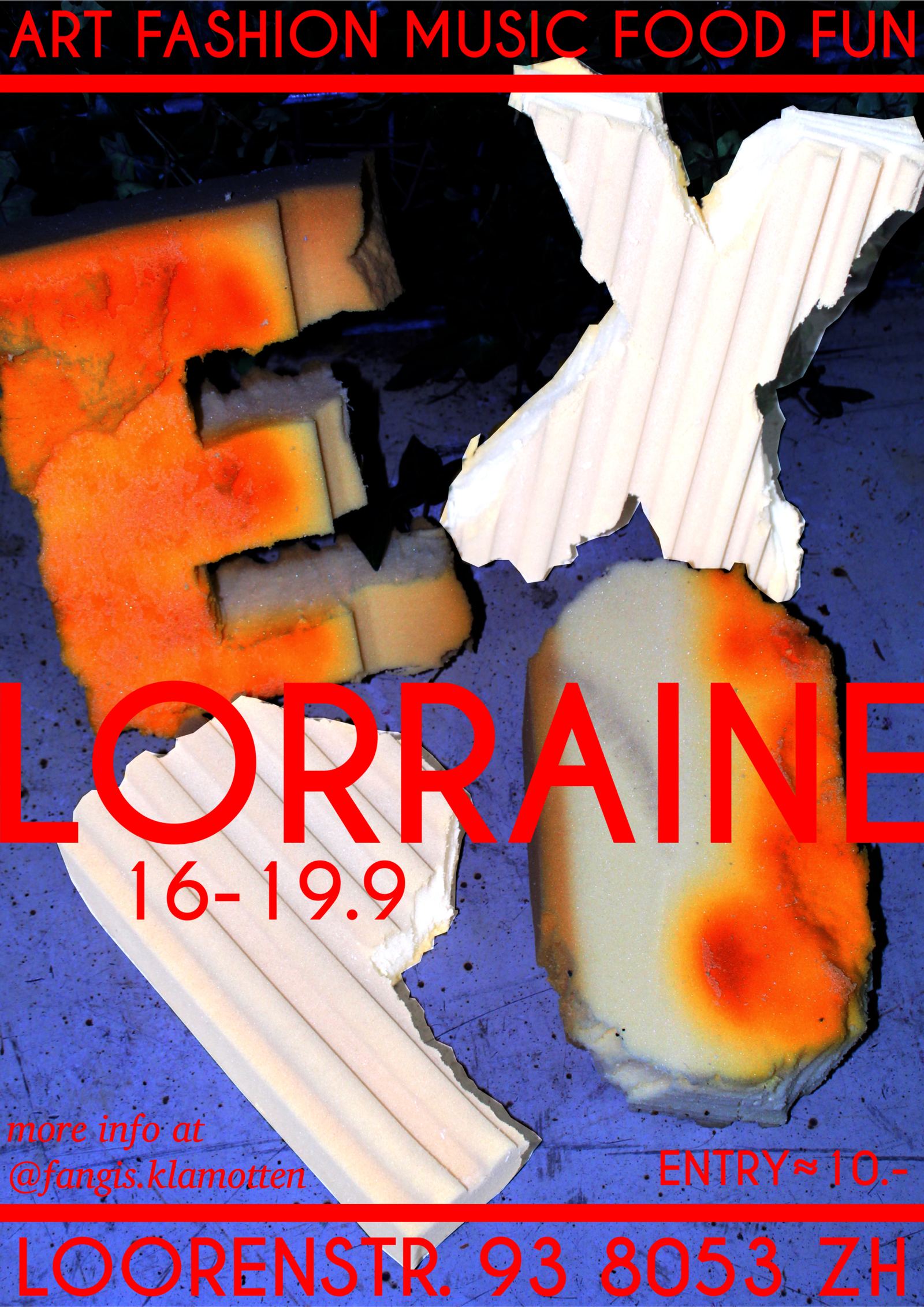 Foto: EXPO LORRAINE is a 4 day event happening in the beautiful garden and house located at Loorenstrasse 93 in Zürich Witikon. ​The EXPO showcases the creative potential of this place and aims to open an interdisciplinary playground.
